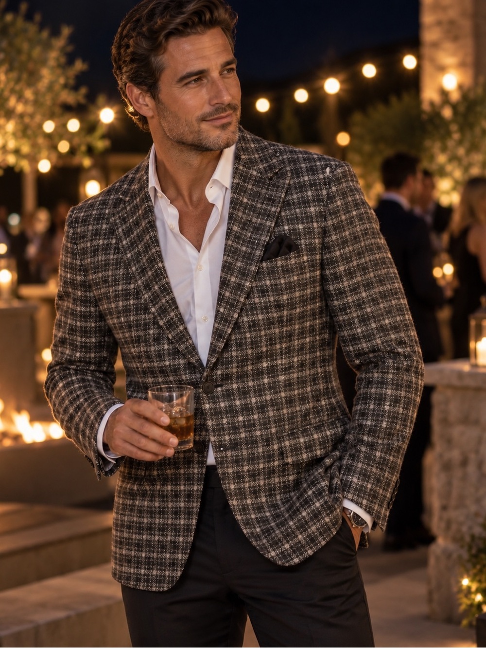 Joey Dimz Bespoke StyleBiella Italian Plaid Blazer Men’s 42R Large